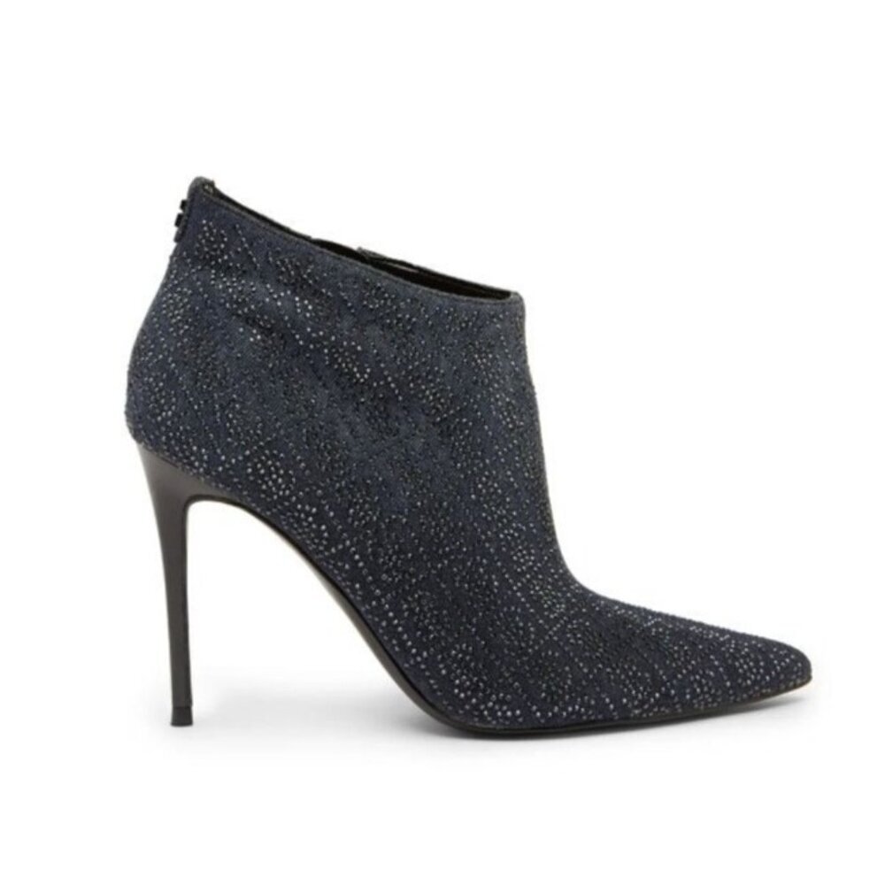 GUESS Fazzie Black Ankle Boots Stiletto Pointed Toe Size 9.5 NEW No Box